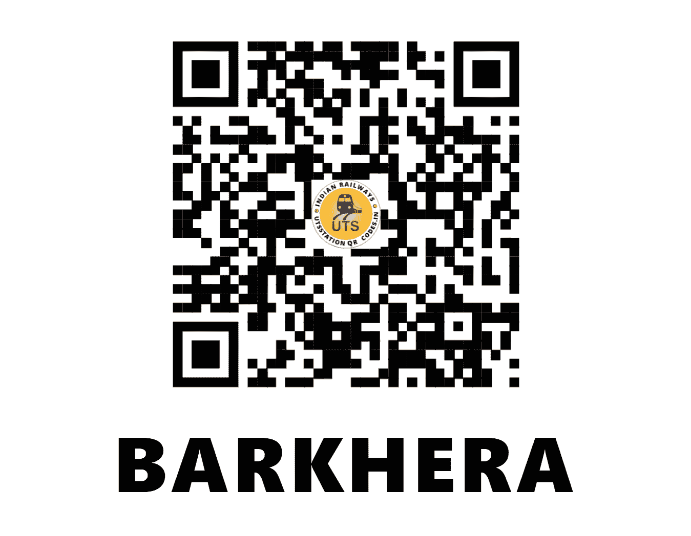 UTS QR Code for BARKHERA - BKA (WC - MADHYA PRADESH)